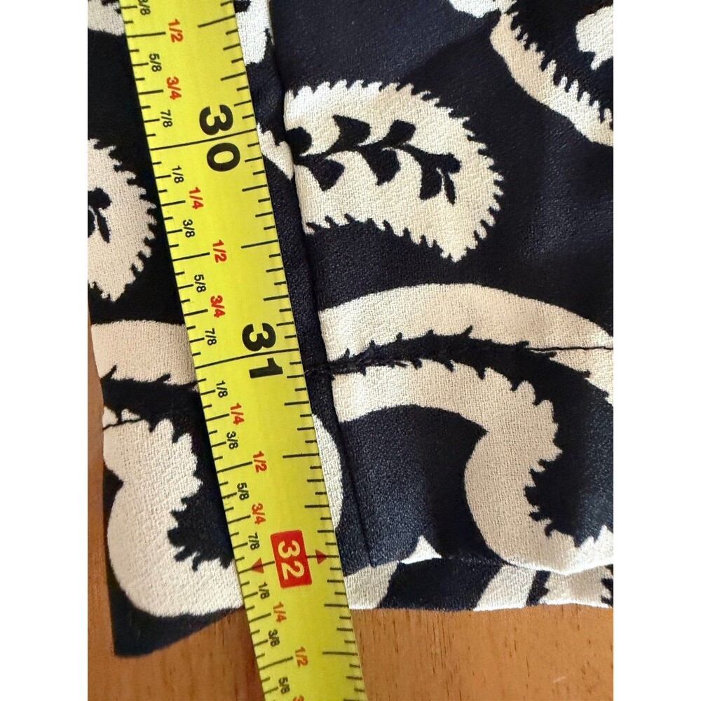 Soft Surroundings Wide Leg Pants Plus 3X Black Tan Paisley Pull On Comfort - Picture 11 of 11